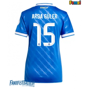 Real Madrid Arda Guler #15 Tricou Fotbal Replică 2025-26 Femei Treilea